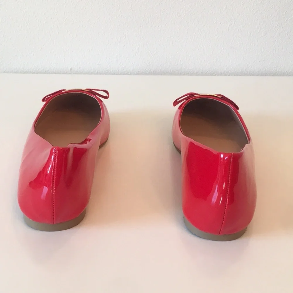 New WB Woman’s Journee Collection Red Patent Leather Ballet Flats